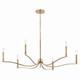 Kichler - 52696CPZ - Six Light Chandelier - Malene - Champagne Bronze