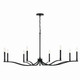 Malene Eight Light Chandelier (52697BK)