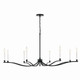 Malene Eight Light Chandelier (52697BK)