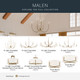 Malene Eight Light Chandelier (52697CPZ)