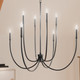 Malene Eight Light Foyer Chandelier (52699BK)