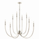 Kichler - 52699PN - Eight Light Foyer Chandelier - Malene - Polished Nickel