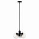 Silvarious Three Light Chandelier/Semi Flush (52700BKCLR)