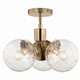 Silvarious Three Light Chandelier/Semi Flush (52700CPZ)