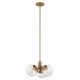 Kichler - 52700CPZCLR - Three Light Chandelier/Semi Flush - Silvarious - Champagne Bronze