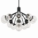 Silvarious 16 Light Chandelier Convertible (52702BK)