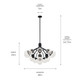 Silvarious 16 Light Chandelier Convertible (52702BK)
