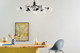 Silvarious 12 Light Linear Chandelier Convertible (52703BK)