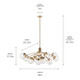 Silvarious 12 Light Linear Chandelier Convertible (52703CPZCLR)