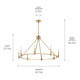 Carrick Eight Light Chandelier (52706CPZ)