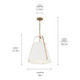 Etcher Two Light Pendant (52711WH)