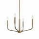 Madden Four Light Chandelier/Semi Flush Mount (52716CPZ)
