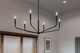 Madden Six Light Chandelier (52719BK)