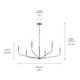 Madden Six Light Chandelier (52719NI)