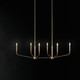 Madden Six Light Linear Chandelier (52721CPZ)