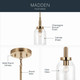 Madden One Light Mini Pendant (52725CPZ)