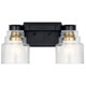 Vionnet Two Light Bath (55011BK)