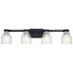 Vionnet Four Light Bath (55013BK)