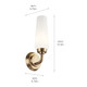 Truby One Light Wall Sconce (55073CPZ)