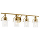Kichler - 55080NBR - Four Light Bath - Everett - Brushed Brass