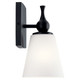 Cosabella One Light Wall Sconce (55090BK)