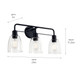 Meller Three Light Bath (55102BK)