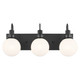 Hex Three Light Bath (55151BK)