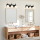 Hex Three Light Bath (55151BK)