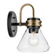Farum One Light Wall Sconce (55153BKCLR)