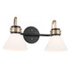 Kichler - 55154BK - Two Light Bath - Farum - Black