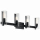 Kichler - 55169BK - Four Light Vanity - Jemsa - Black