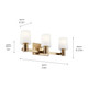 Adani Three Light Vanity (55176CPZ)
