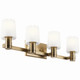 Kichler - 55177CPZ - Four Light Vanity - Adani - Champagne Bronze