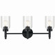 Kichler - 55185BK - Three Light Vanity - Madden - Black