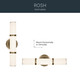 Rosh LED Bath Bar (55187CPZLED)