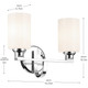 Gioe Two Light Bath (55225CH)