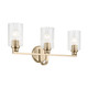 Kichler - 55226CPZFLU - Three Light Bath - Gioe - Champagne Bronze