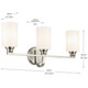 Gioe Three Light Bath (55226NI)