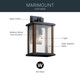 Marimount One Light Outdoor Wall Mount (59018BK)