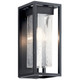 Kichler - 59061BSL - One Light Outdoor Wall Mount - Mercer - Black With Silver Highlights