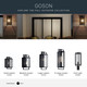 Goson One Light Outdoor Wall Mount (59086BK)