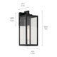 Branner One Light Outdoor Wall Mount (59111BKT)