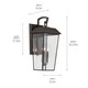 Mathus Three Light Outdoor Wall Mount (59121OZ)