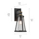 Talman One Light Outdoor Wall Mount (59147BKT)