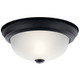Kichler - 8111BK - Two Light Flush Mount - Black