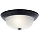 Kichler - 8112BK - Two Light Flush Mount - Black