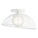 Clevo LED Semi Flush Mount (84096WH)