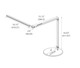 Z-Bar LED Desk Lamp (AR3000-CD-MBK-DSK)