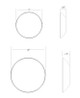 Ramen LED Wall Sconce (RMW-12-SW-OWT-HW+24BD-MBG)