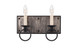 Kalco - 509232BI - Two Light Bath - Laramie - Black Iron